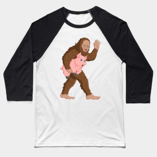 Bigfoot Sasquatch Chinese New Year of the Pig 2019 Baseball T-Shirt